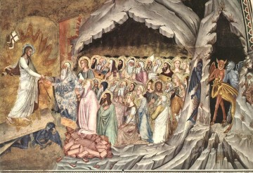  el Pintura al %C3%B3leo - Descenso de Cristo al Limbo pintor del Quattrocento Andrea da Firenze